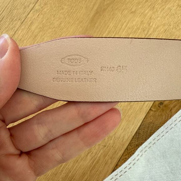 Tod’s Leather Belt Timeless One Size Brown Gold - Picture 3 of 5